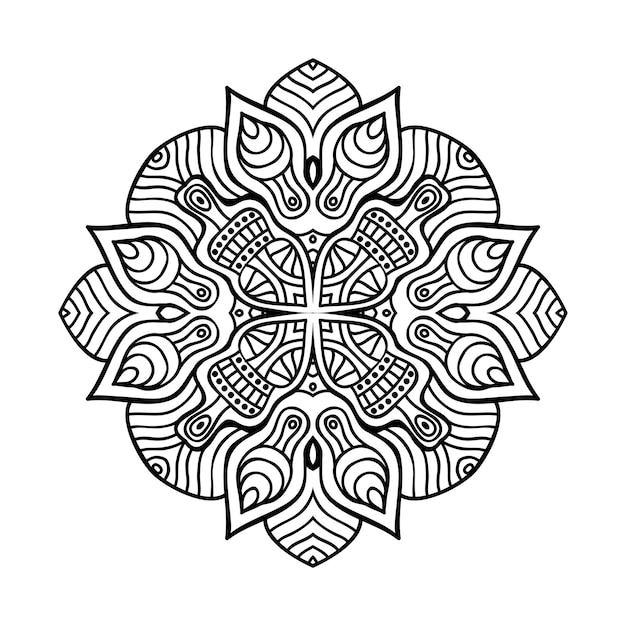 Illustrazione di mandala ornamentale di lusso