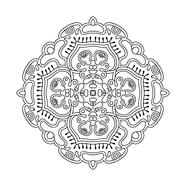 Illustrazione di mandala ornamentale di lusso