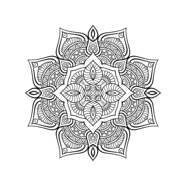 Illustrazione di mandala ornamentale di lusso