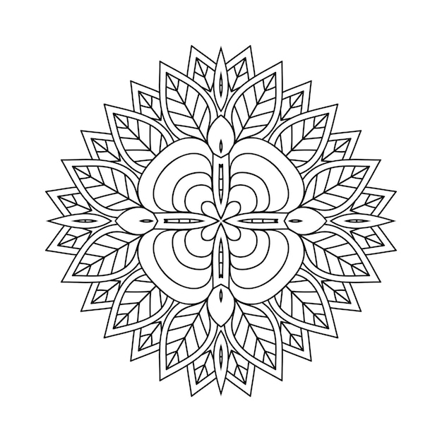 Illustrazione di mandala ornamentale di lusso