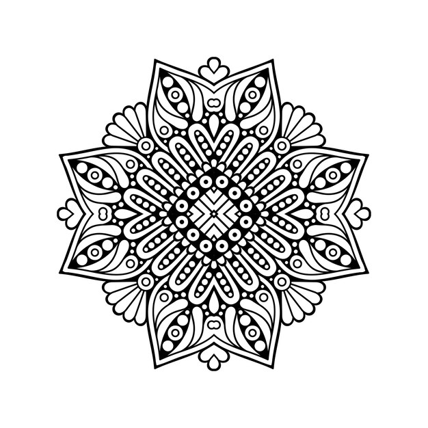 Illustrazione di mandala ornamentale di lusso