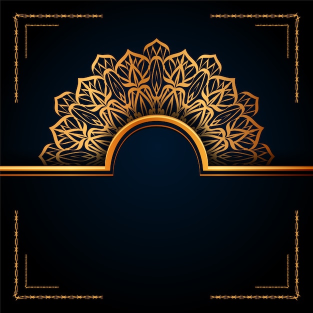 Luxury ornamental mandala islamic background, arabesque style.