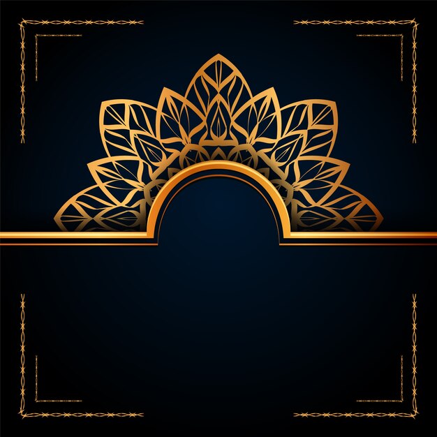 Luxury ornamental mandala islamic background, arabesque style.