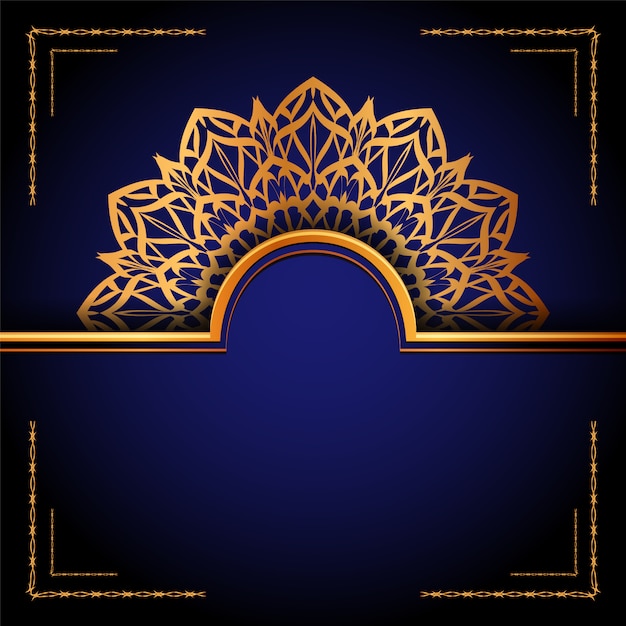 Luxury ornamental mandala islamic background, arabesque style.