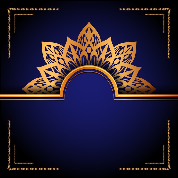 Luxury ornamental mandala islamic background, arabesque style.