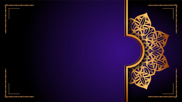 Luxury ornamental mandala islamic background, arabesque style.