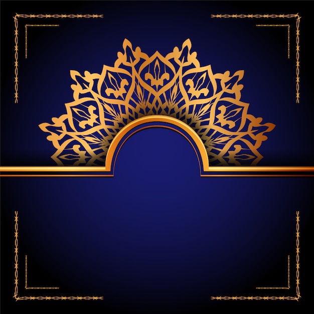 Luxury ornamental mandala islamic background, arabesque style.