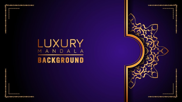 Luxury ornamental mandala logo background, arabesque style