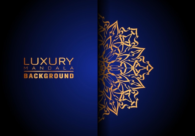 Luxury ornamental mandala logo background arabesque style