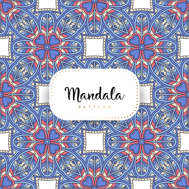 Fondo ornamentale di lusso del modello della mandala