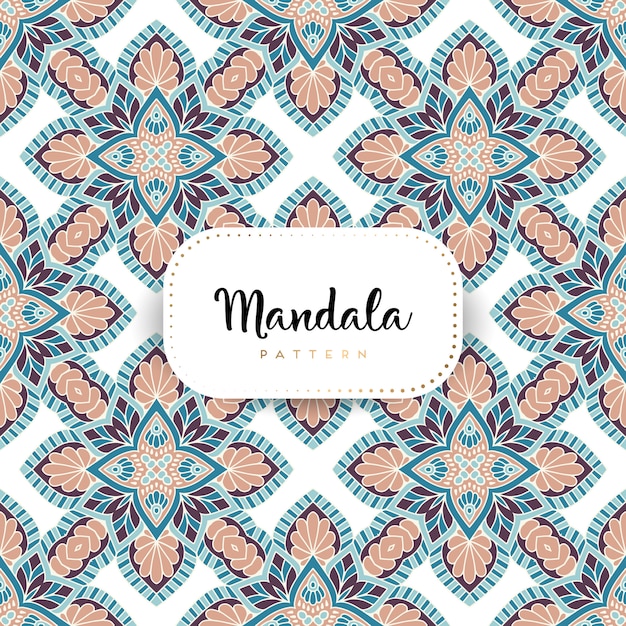 Fondo ornamentale di lusso del modello della mandala