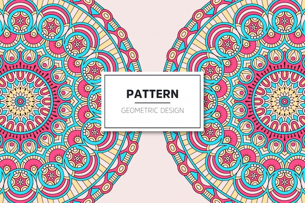 Luxury ornamental mandala pattern design