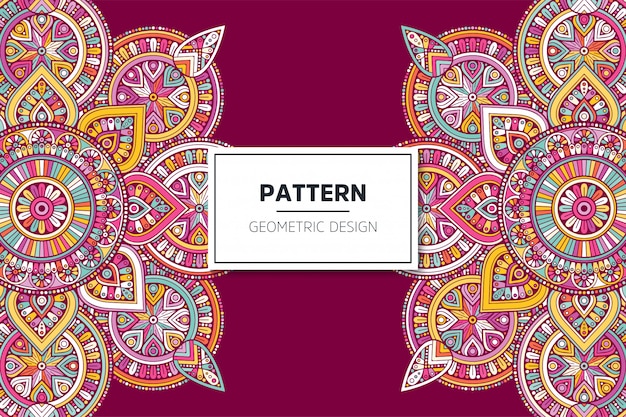 Luxury ornamental mandala pattern design