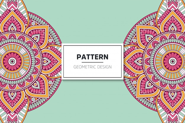 Luxury ornamental mandala pattern design  