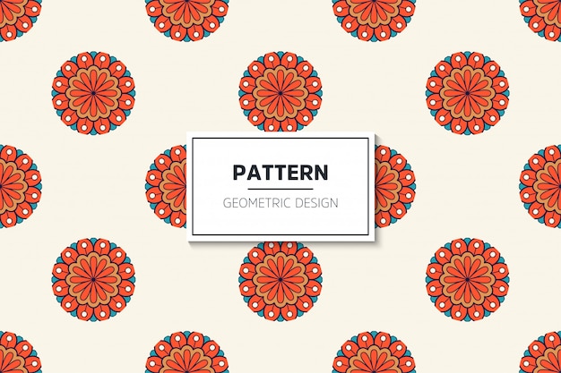 Luxury ornamental mandala seamless pattern in gold color vector