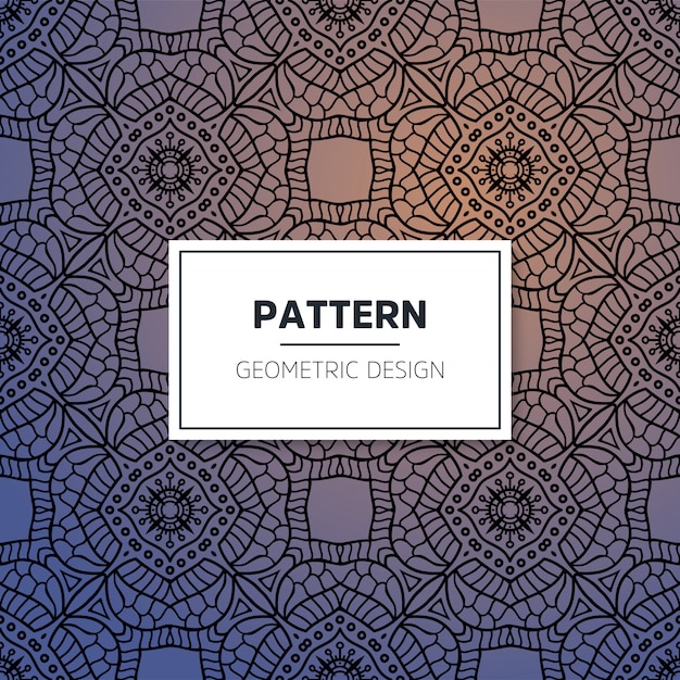 Luxury ornamental mandala seamless pattern