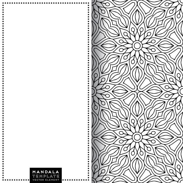 Luxury ornamental mandala template