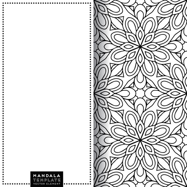 Luxury ornamental mandala template