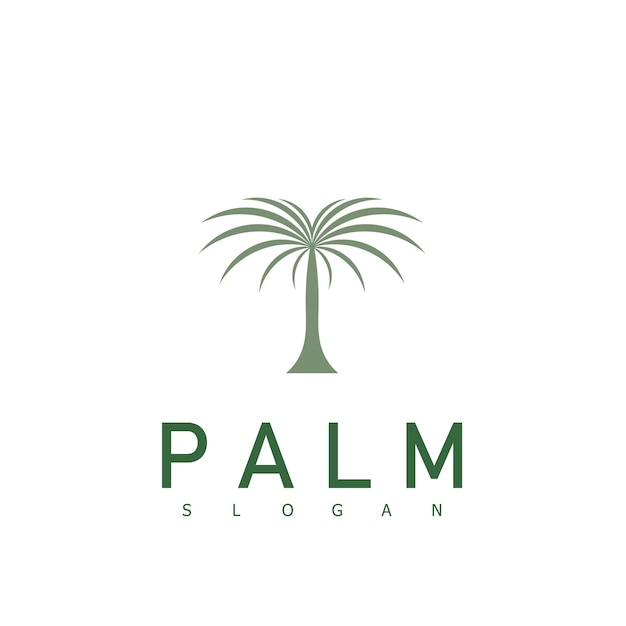 Luxury Palm Logo Template Vector