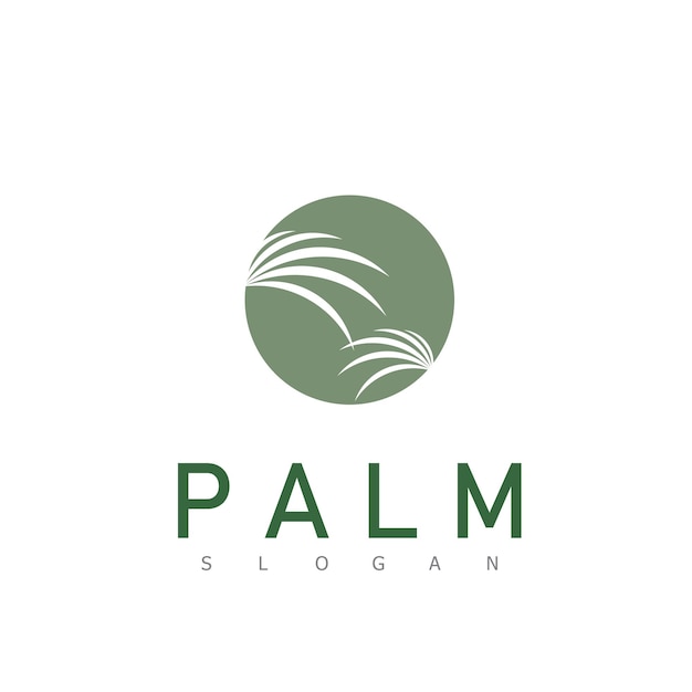 Luxury Palm Logo Template Vector