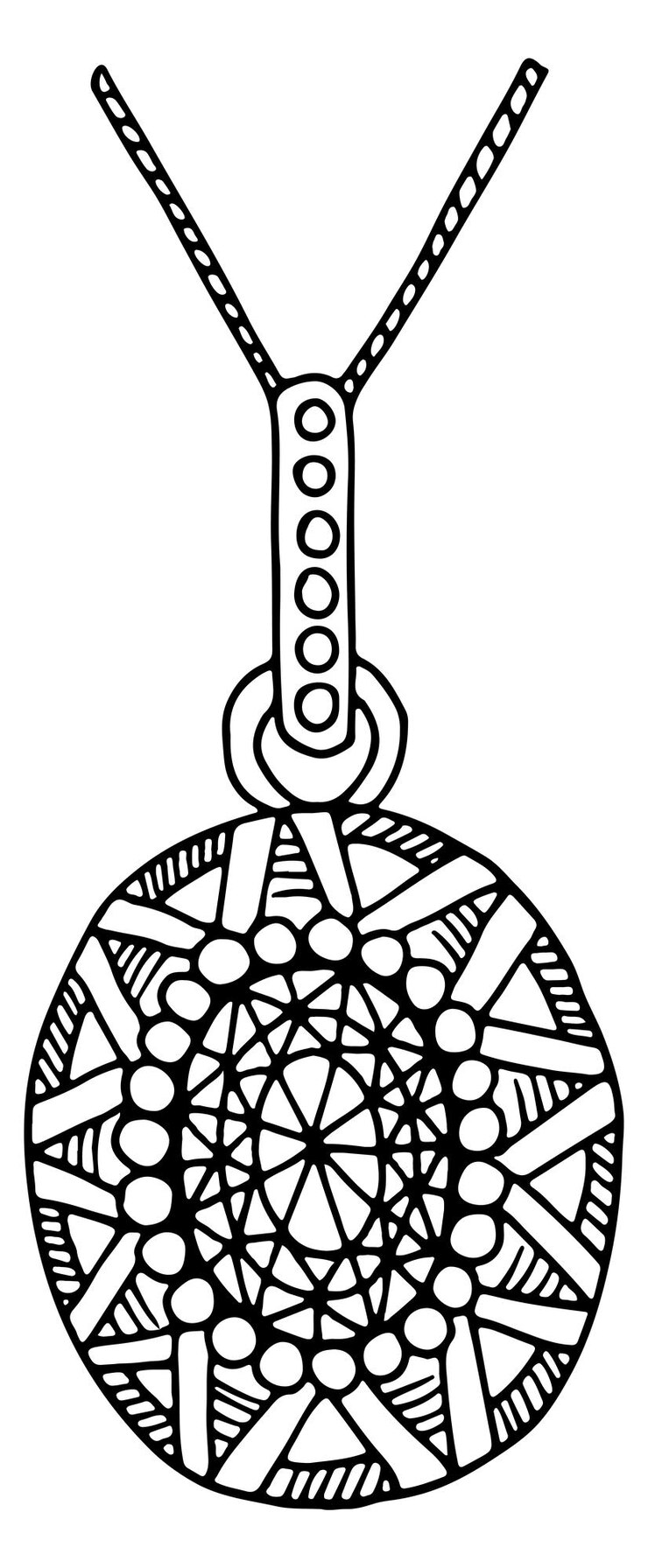 Vector luxury pendant drawing vintage gem elegant jewelry