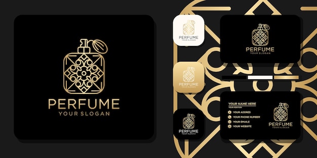 Premium Vector  Luxury perfume logo template design