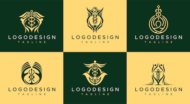 Luxury pharmacy logo design template. pharmacy logo vector.