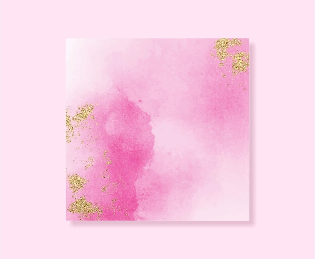 Vector luxury pink watercolor background for wedding social media banners