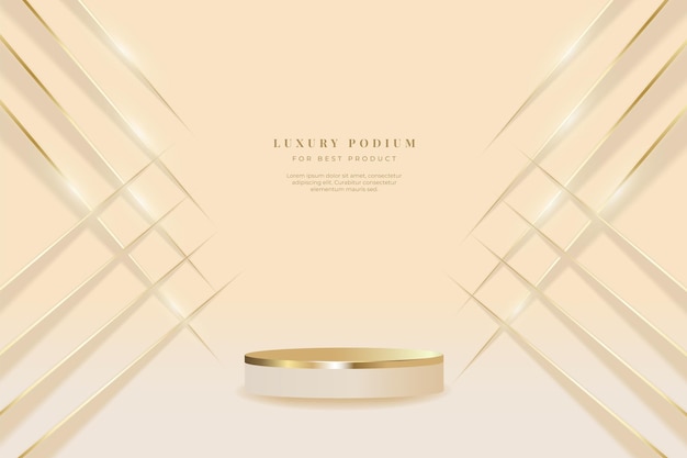 Luxury Podium with Gold