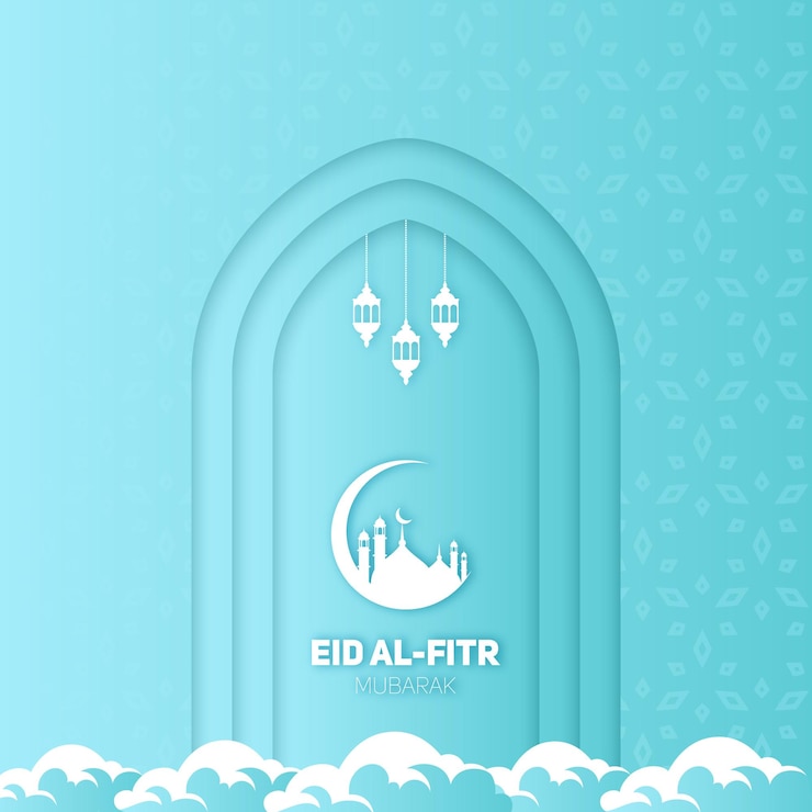 럭셔리 프리미엄 추상 eid 무바라크 그림