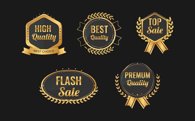 Luxury premium badges and labels design