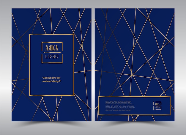 Luxury Premium Cover Menu Design Geometric