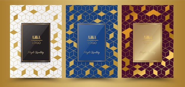 Luxury Premium Cover Menu Geometric