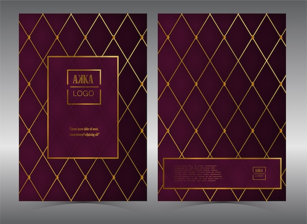 Luxury Premium Cover Menu Geometric