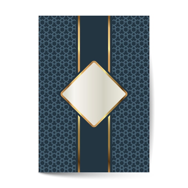 Роскошный дизайн обложки премиум-класса для шаблона приглашения брошюры меню Роскошный орнамент
