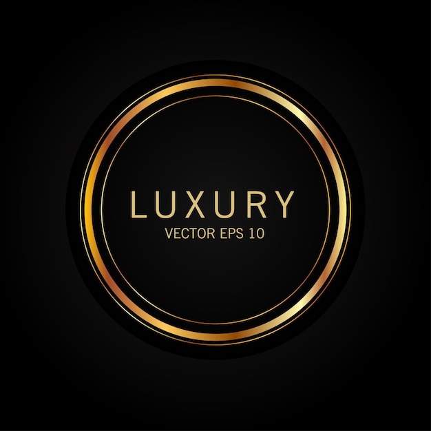 Vector luxury premium golden badge labels collection vector illustration