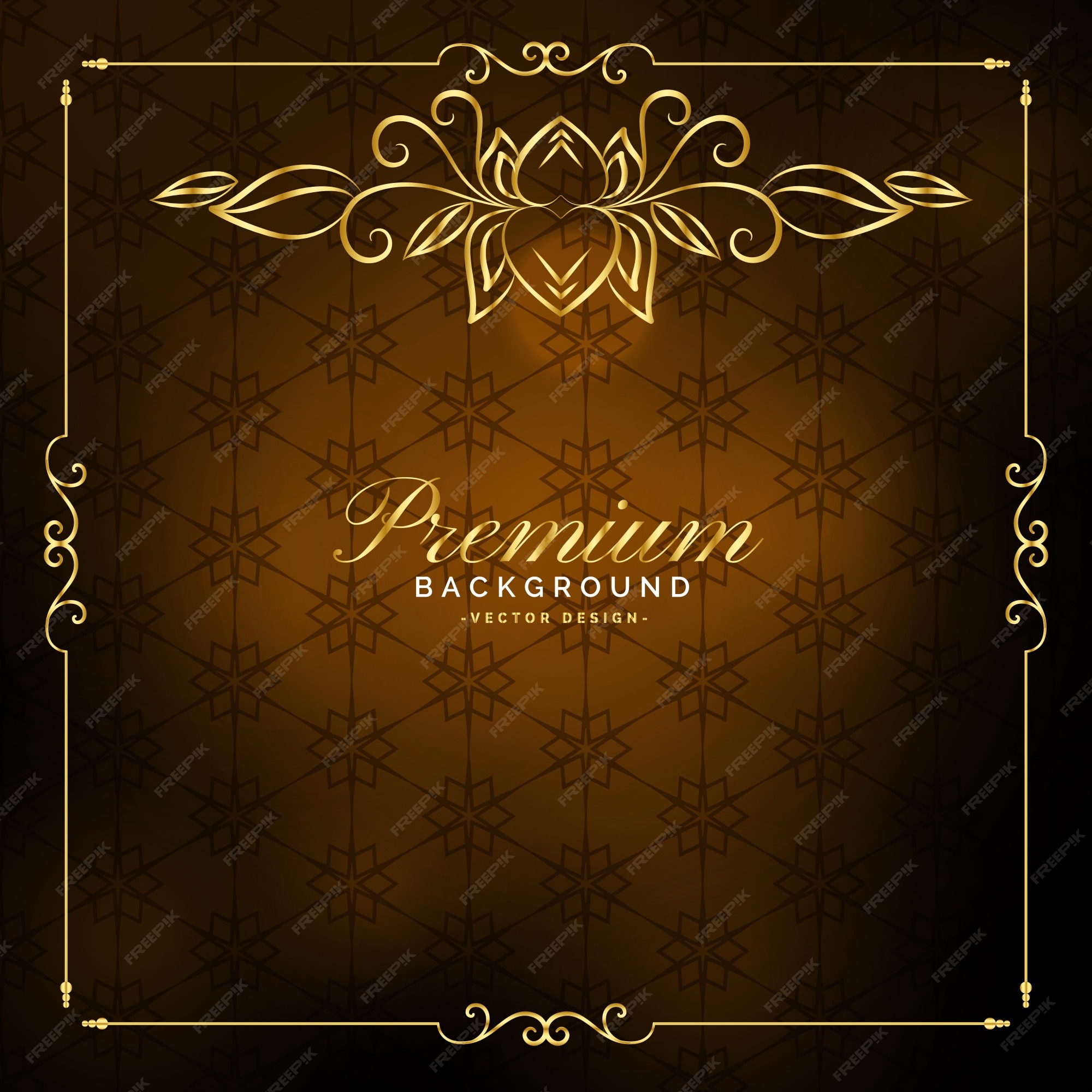 Premium Vector | Luxury premium golden vintage background design