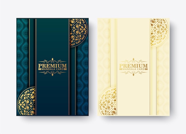 Luxury premium mandala menu design