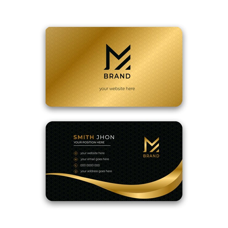Vector luxury print ready business card template