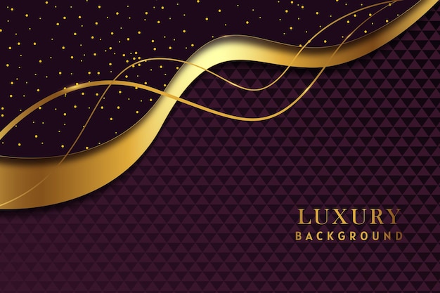 Luxury purple background gold design