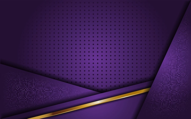 Luxury purple background with line gold