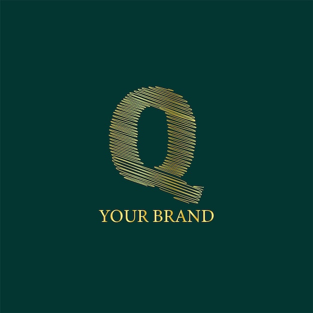 Vector luxury q logo design template