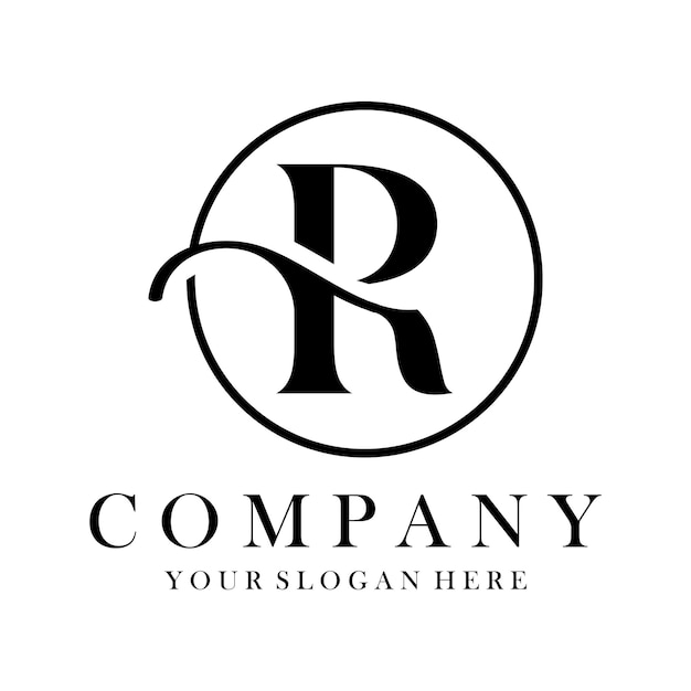럭셔리 R 로고 디자인 R 글자 디자인 터