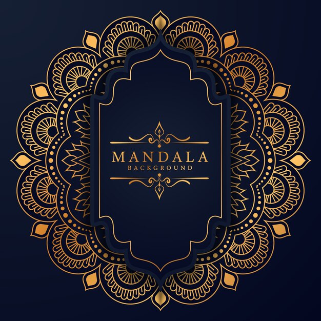 Luxury ramadan kareem mandala background 