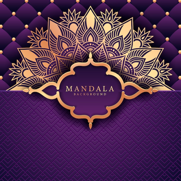 Luxury ramadan kareem mandala background 