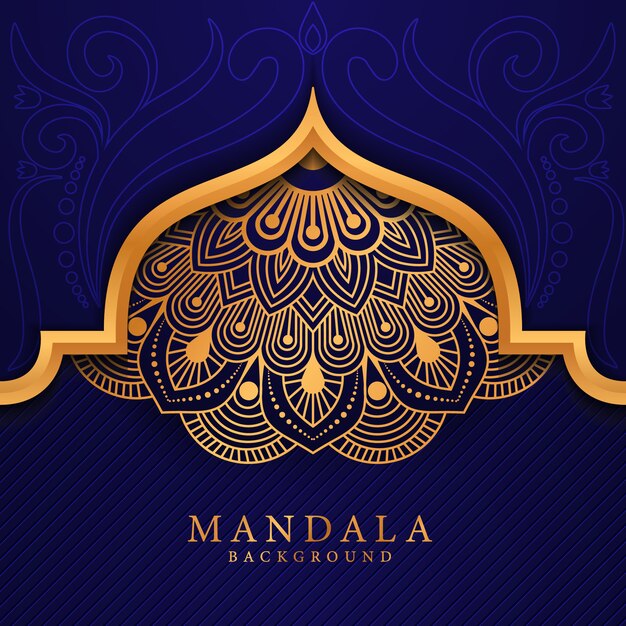 Luxury ramadan kareem mandala background 