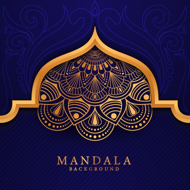 Luxury ramadan kareem mandala background 