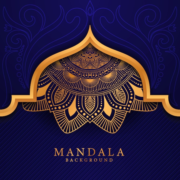 Luxury ramadan kareem mandala background 