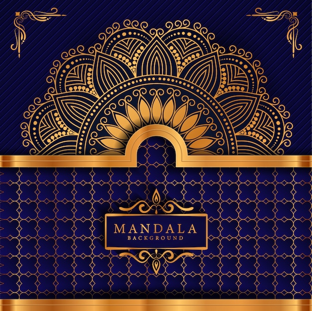 Luxury ramadan kareem mandala greeting card