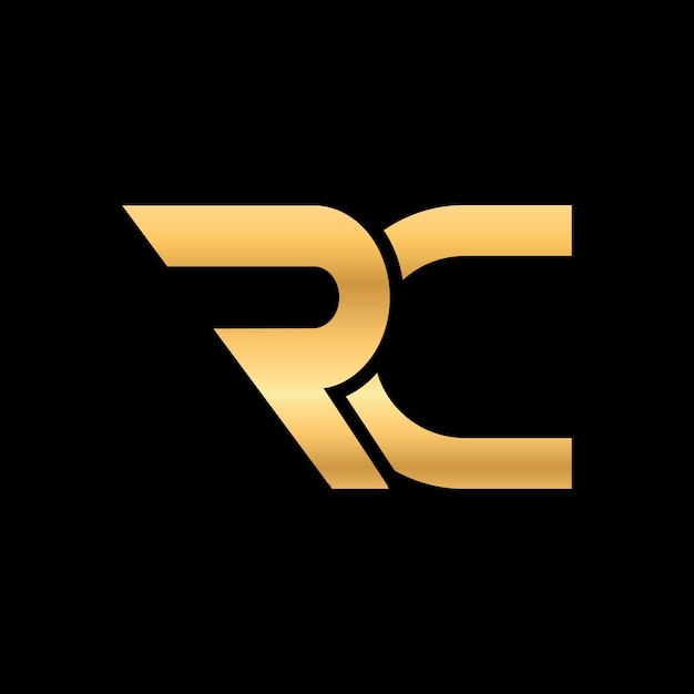 Progettazione del logo rc di lusso